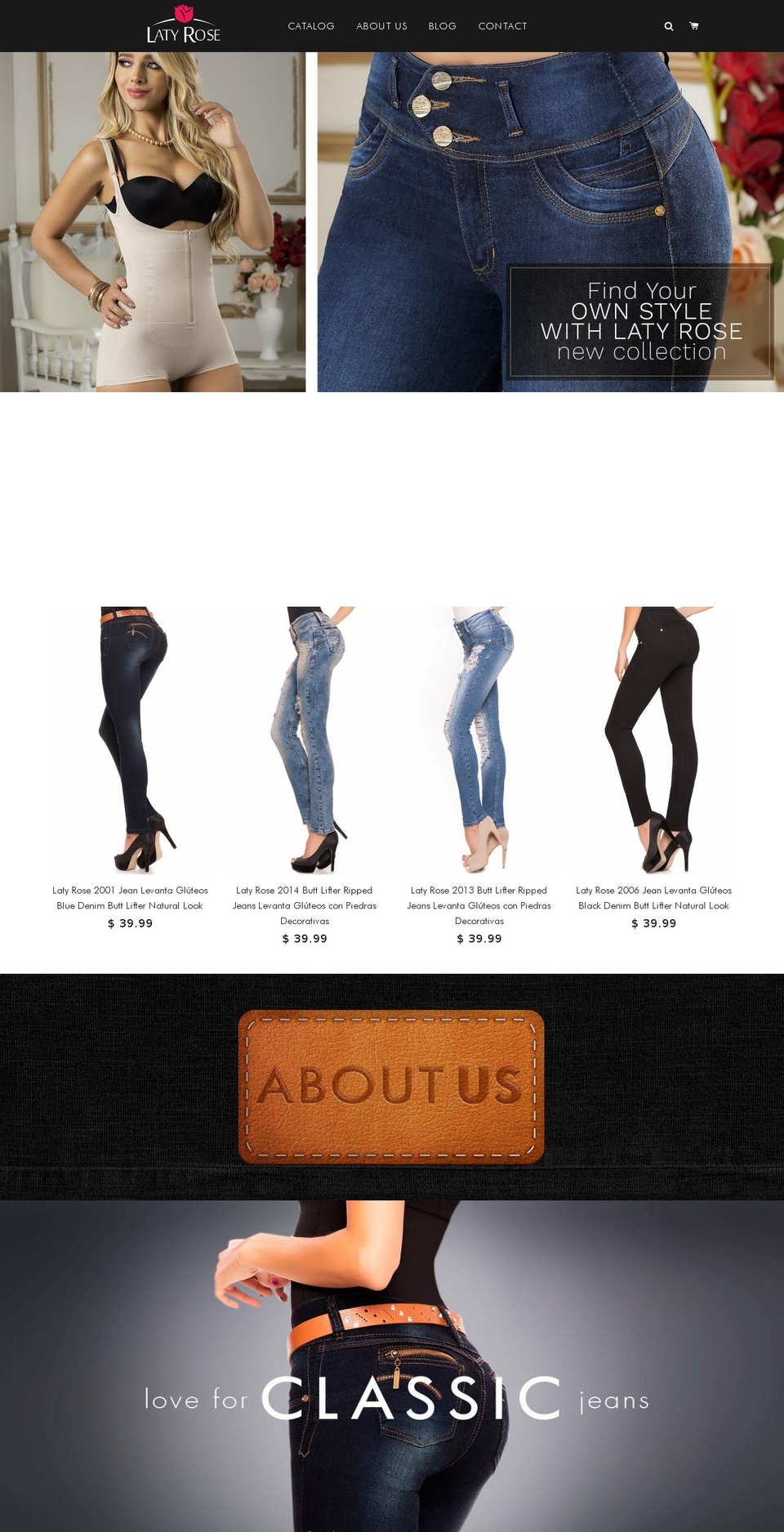 latyrose.com — Shopify storefront screenshot