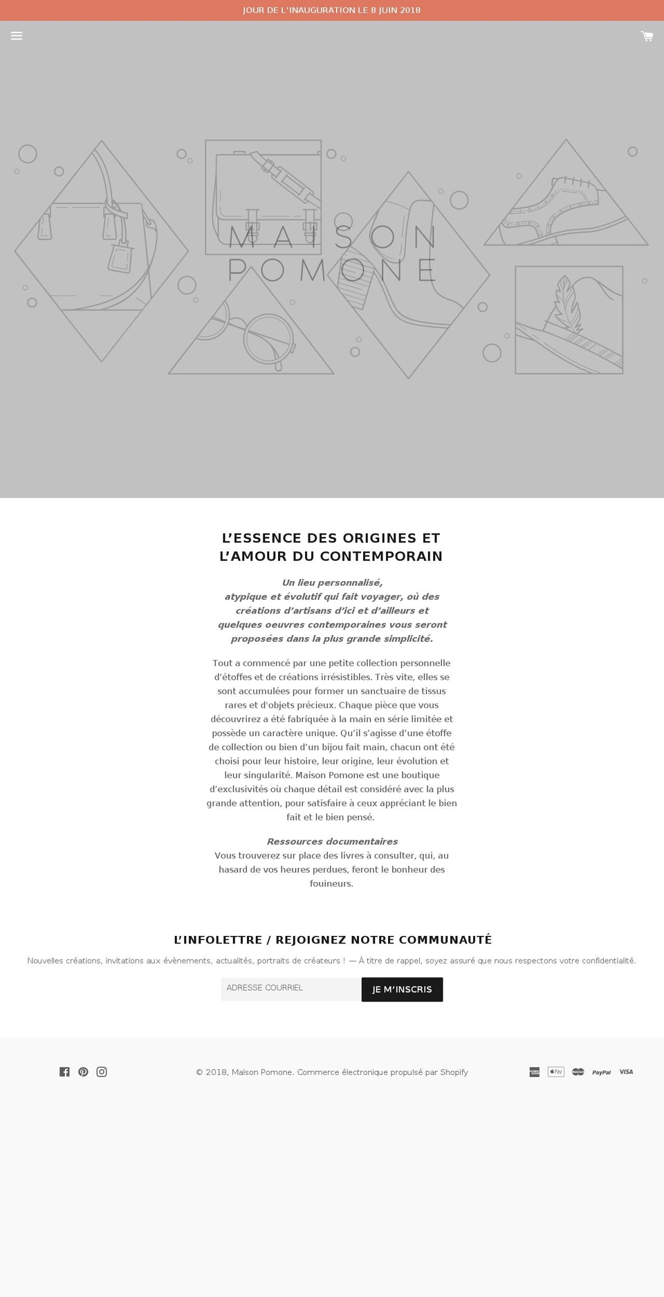 latziganeatelier.com — Shopify storefront screenshot