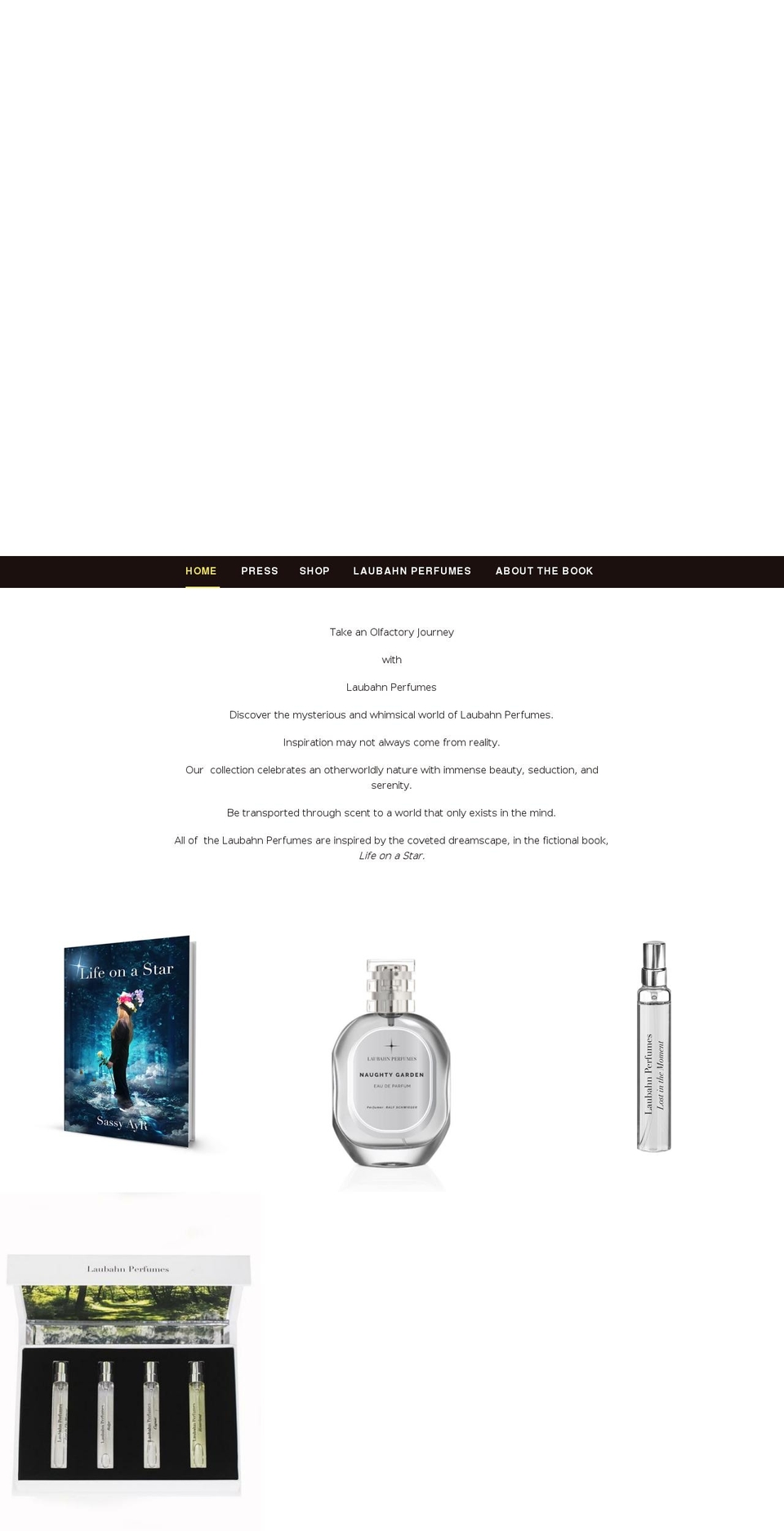 laubahnperfumes.com shopify website screenshot