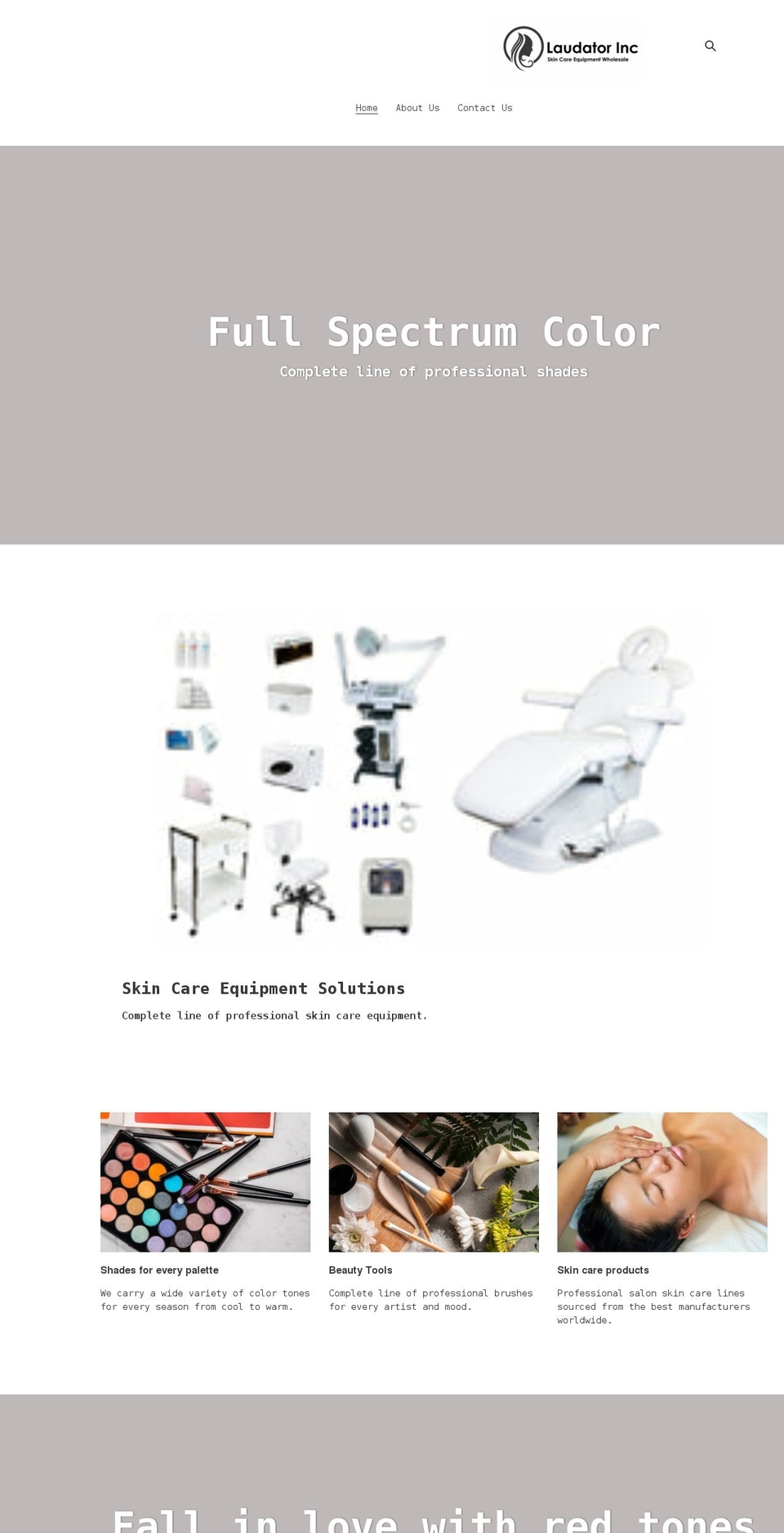 laudatorinc.com shopify website screenshot