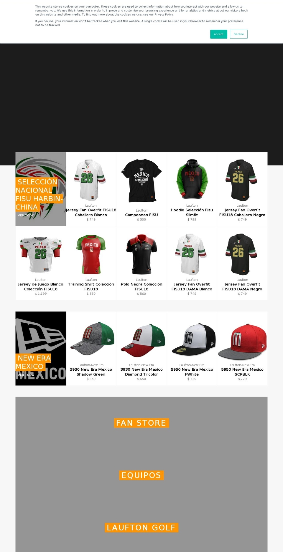 laufton.com — Shopify storefront screenshot