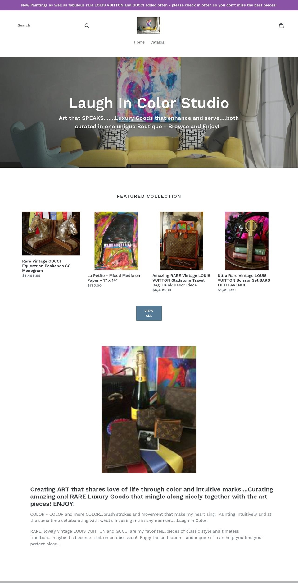 laughincolor.com — Shopify storefront screenshot