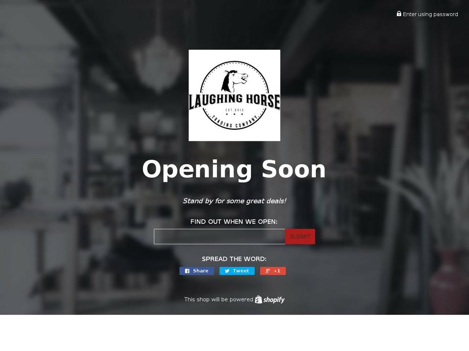 laughinghorsetradingcompany.com — Shopify storefront screenshot