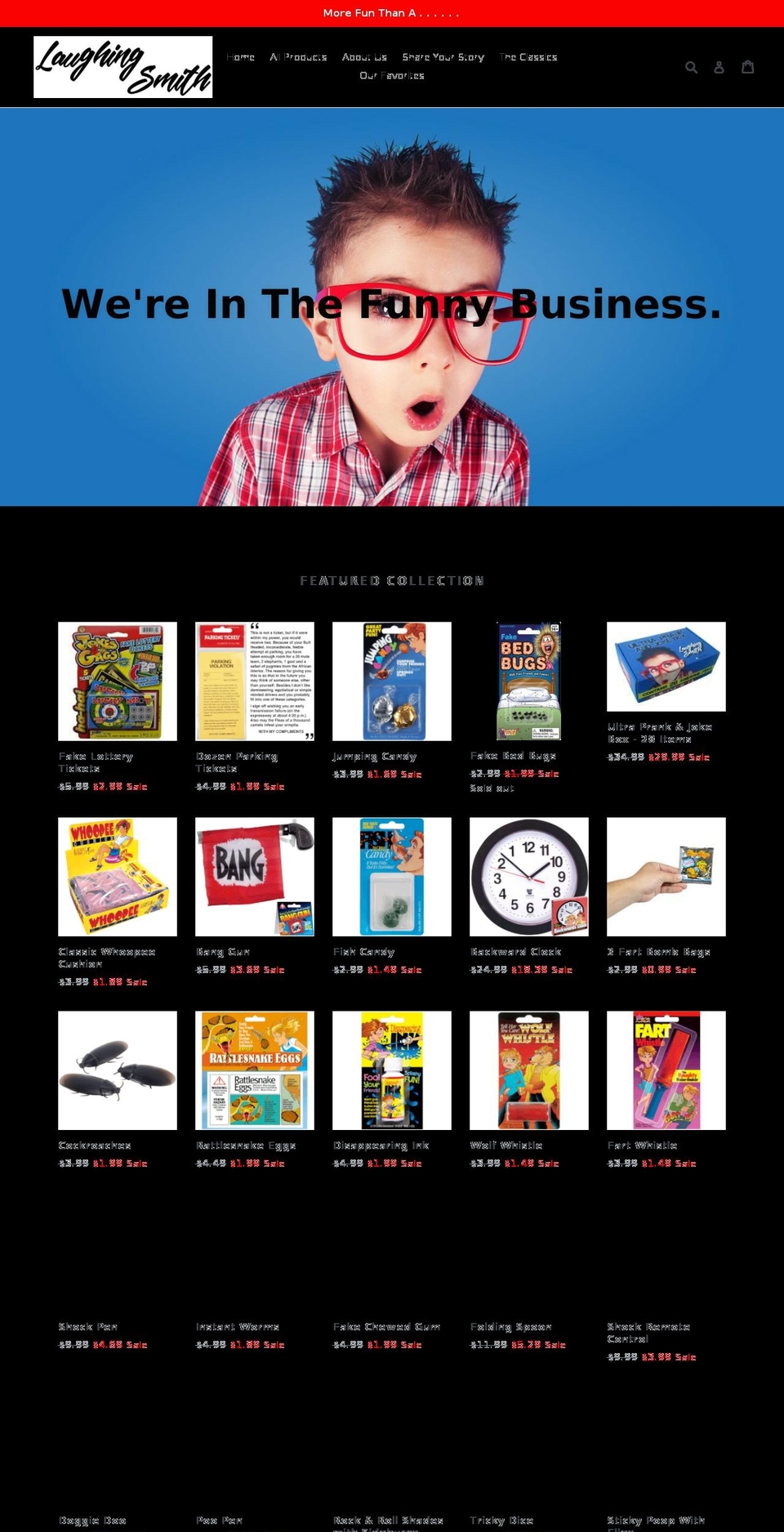 laughingsmith.com — Shopify storefront screenshot