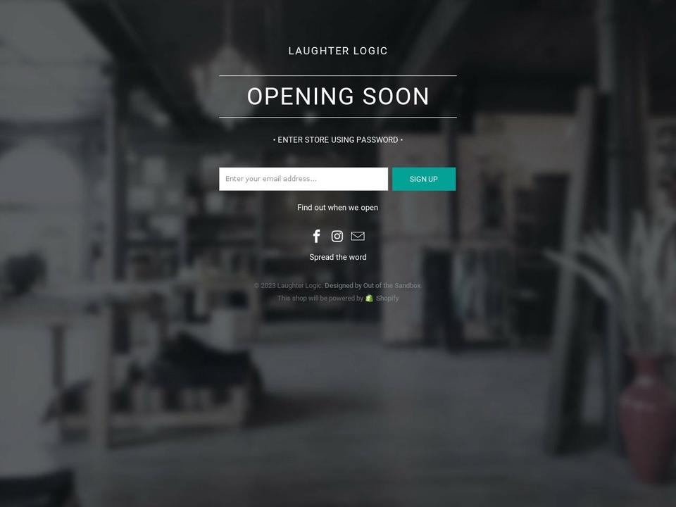 laughterlogic.com — Shopify storefront screenshot