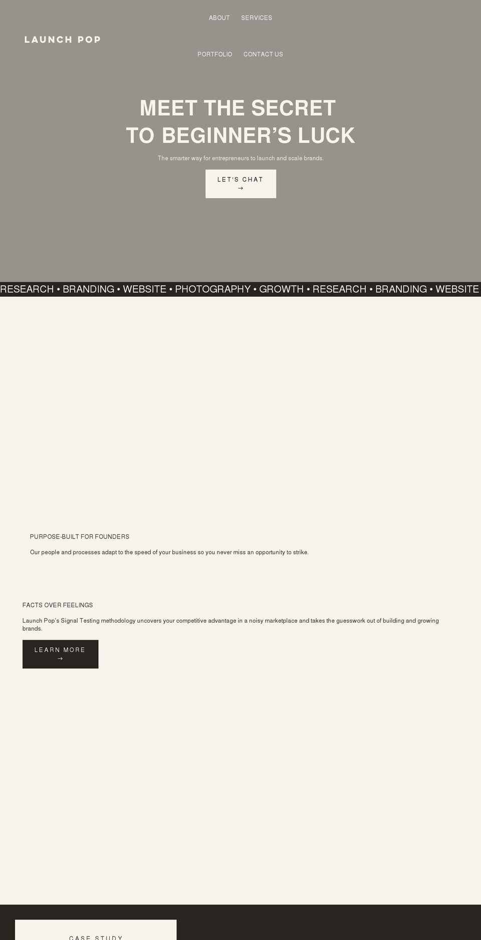 launchpop.com shopify website screenshot