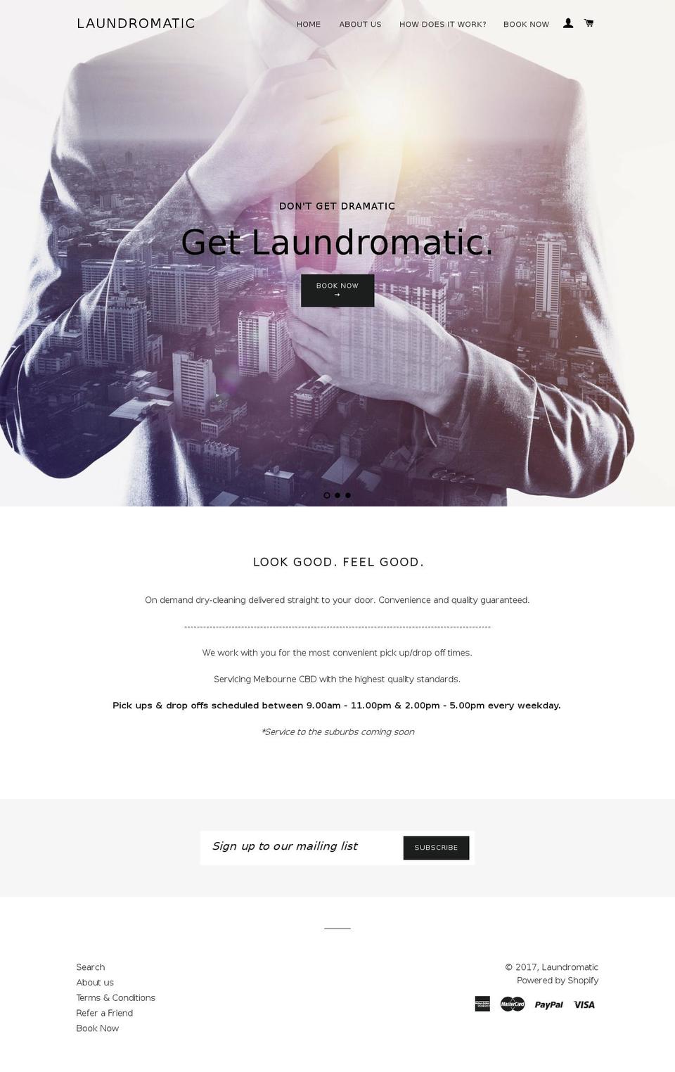 laundromatic.com.au shopify website screenshot