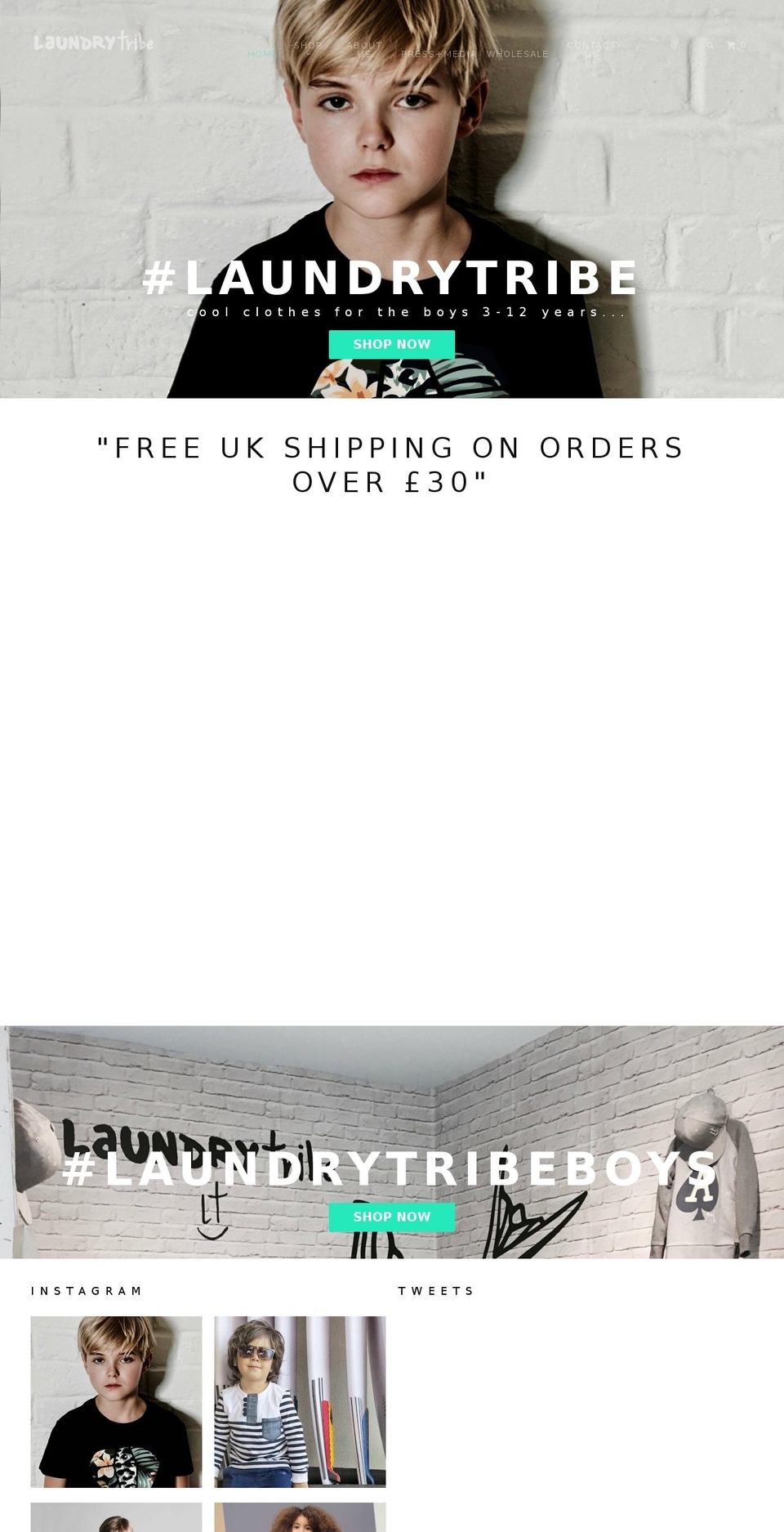 laundrytribe.com shopify website screenshot