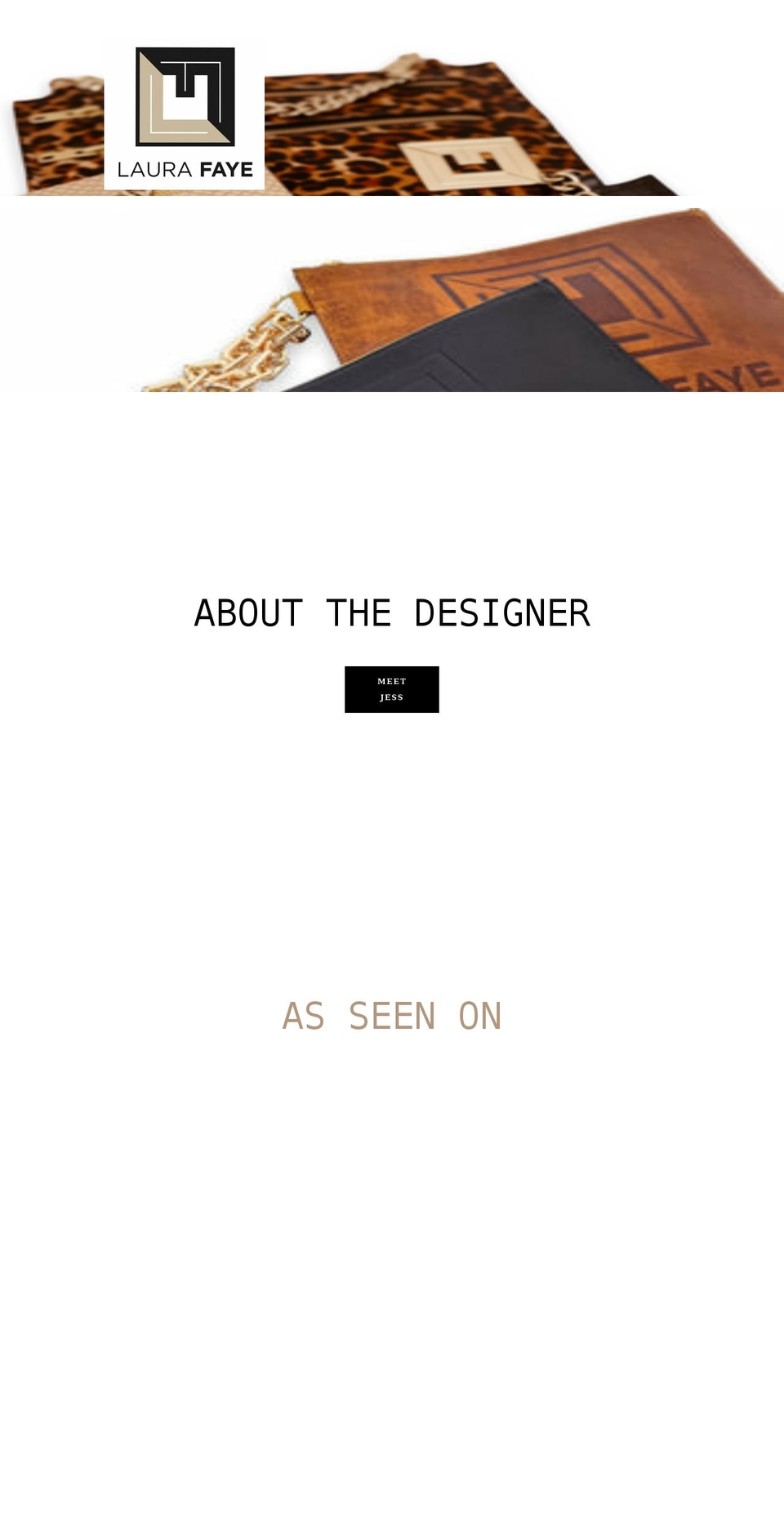 laura-faye.com shopify website screenshot