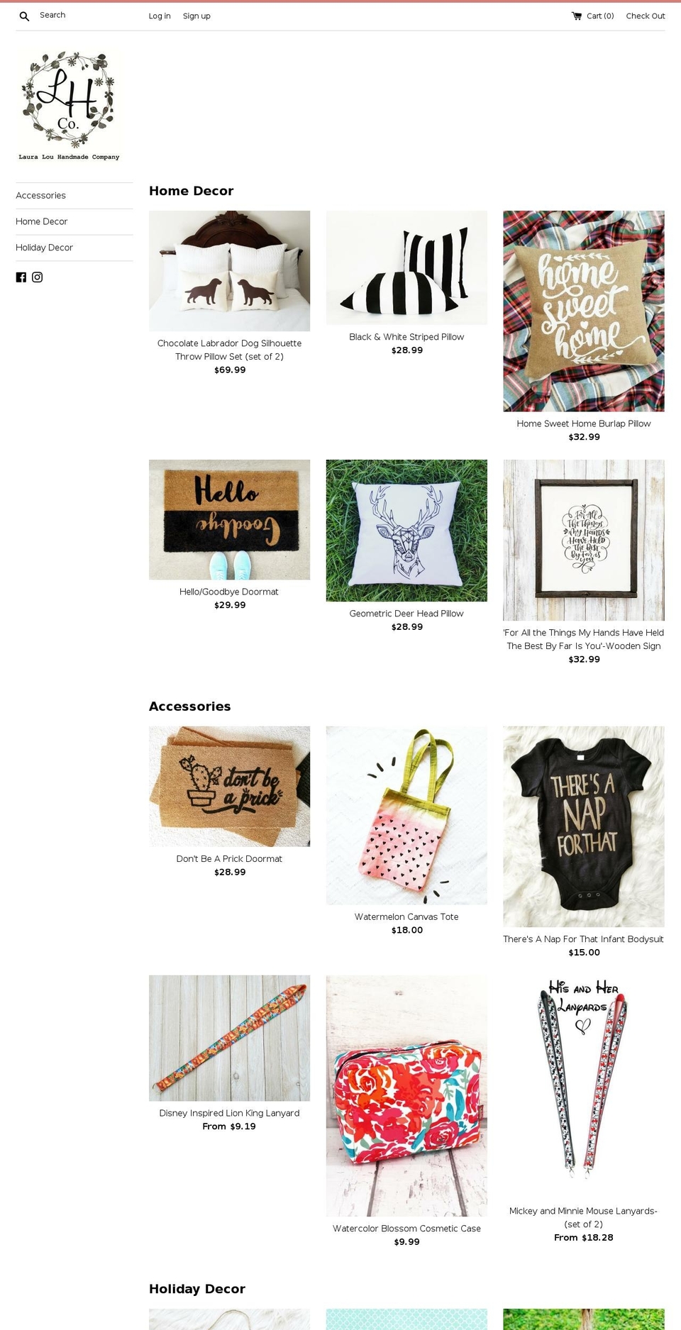laura-lou-crafts.com — Shopify storefront screenshot