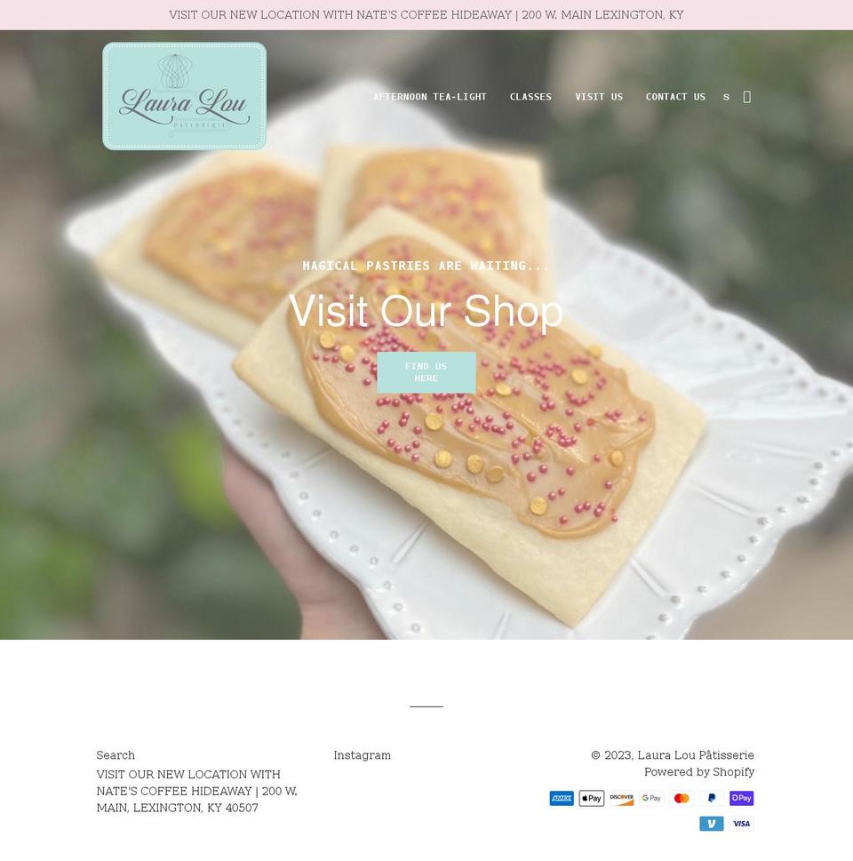 laura-lou-patisserie.myshopify.com shopify website screenshot