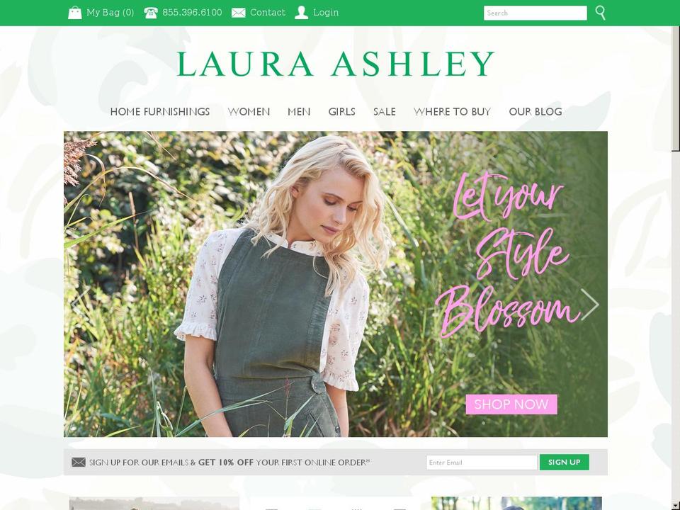 lauraashleyusa.com shopify website screenshot