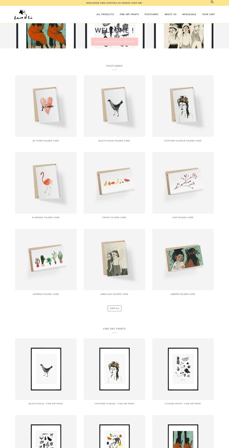 lauraetlui.com shopify website screenshot