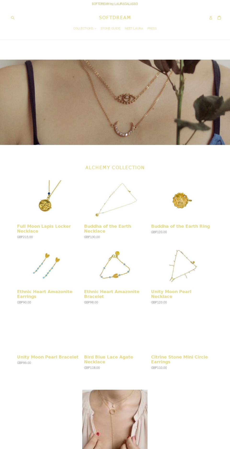 lauragalasso.com shopify website screenshot