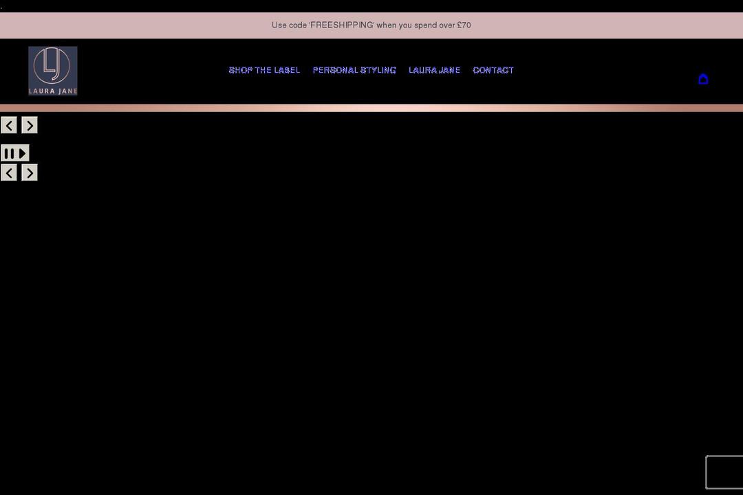 laurajanestylist.com shopify website screenshot