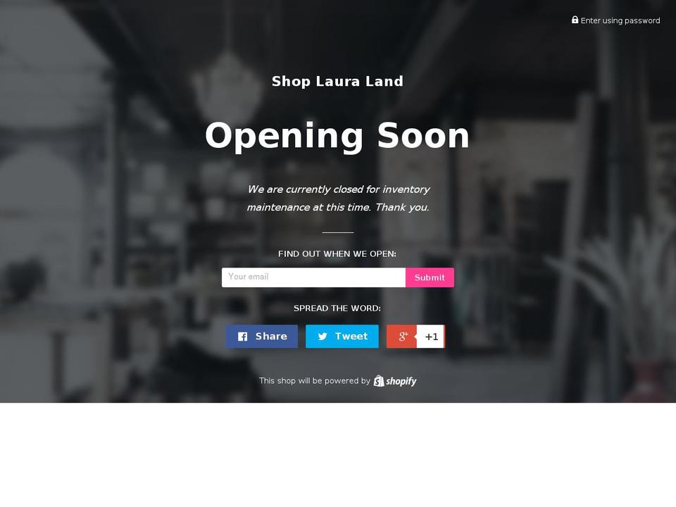 lauralanddirect.com shopify website screenshot