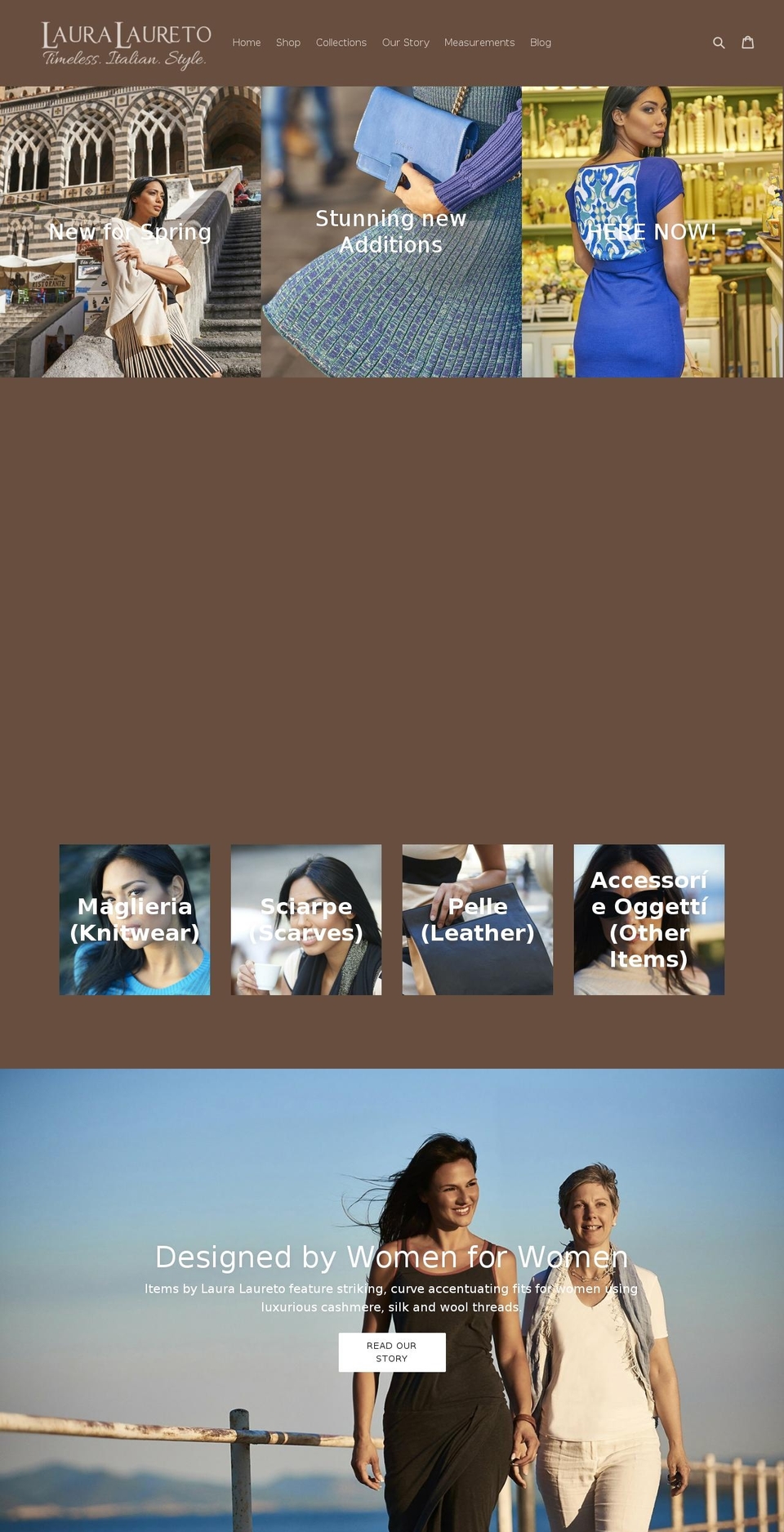lauralaureto.com — Shopify storefront screenshot