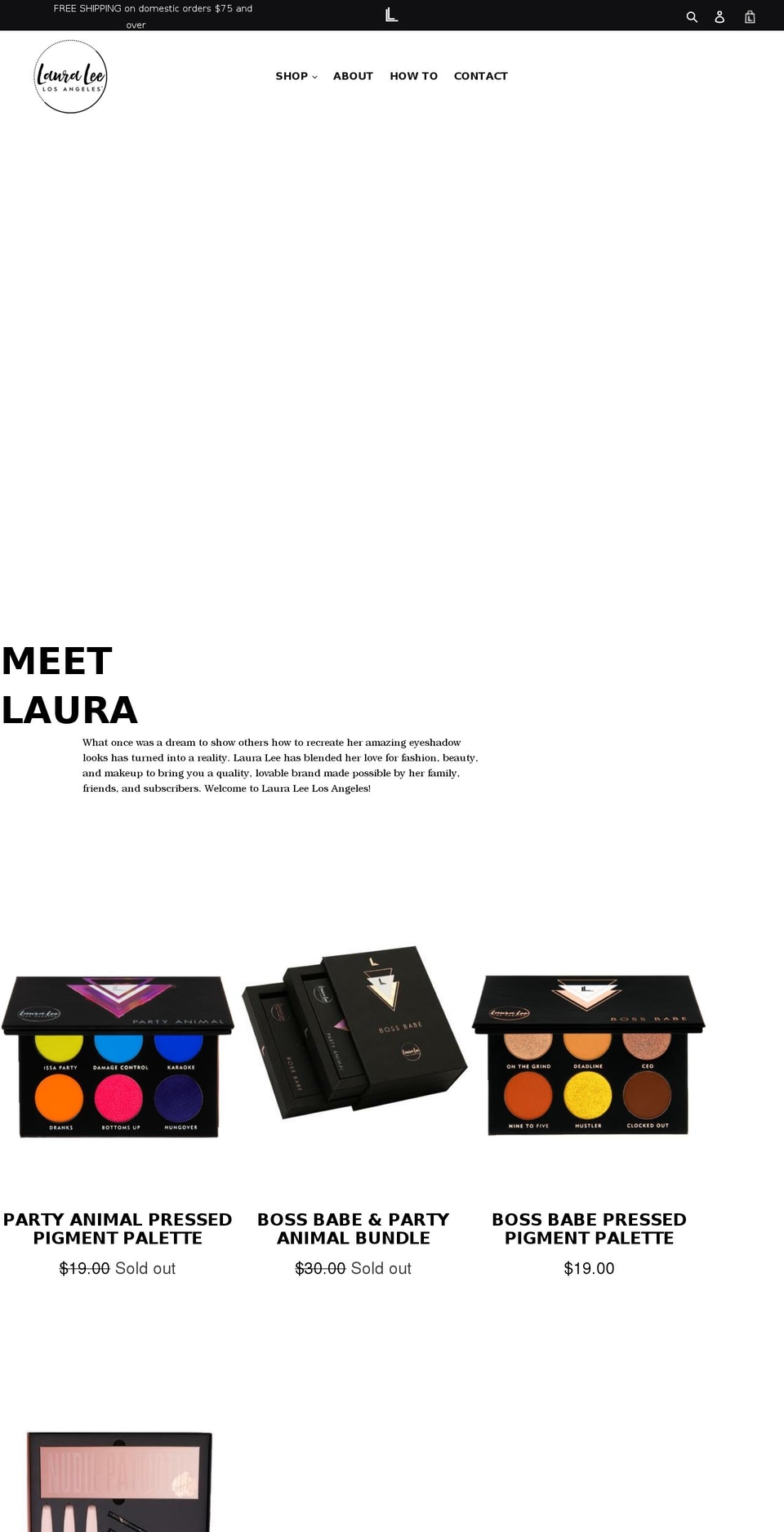 Copy of NEW THEME Shopify theme site example lauraleelosangeles.com