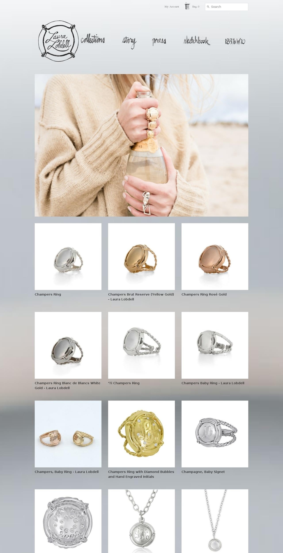 lauralobdell.com shopify website screenshot