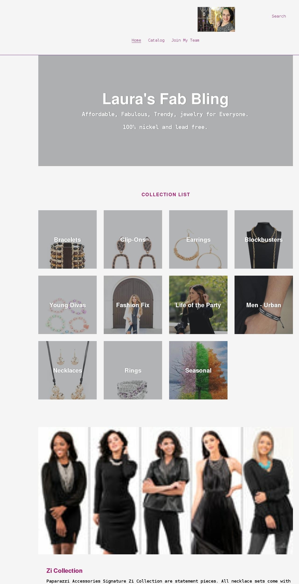 laurasfabblingstore.com shopify website screenshot
