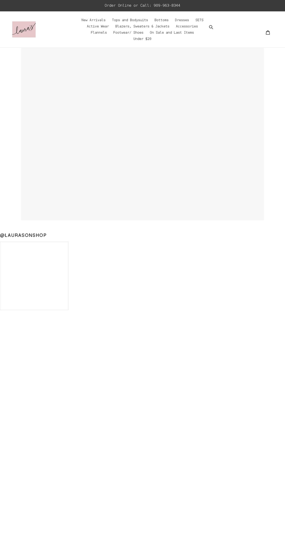 laurasonshop.com shopify website screenshot