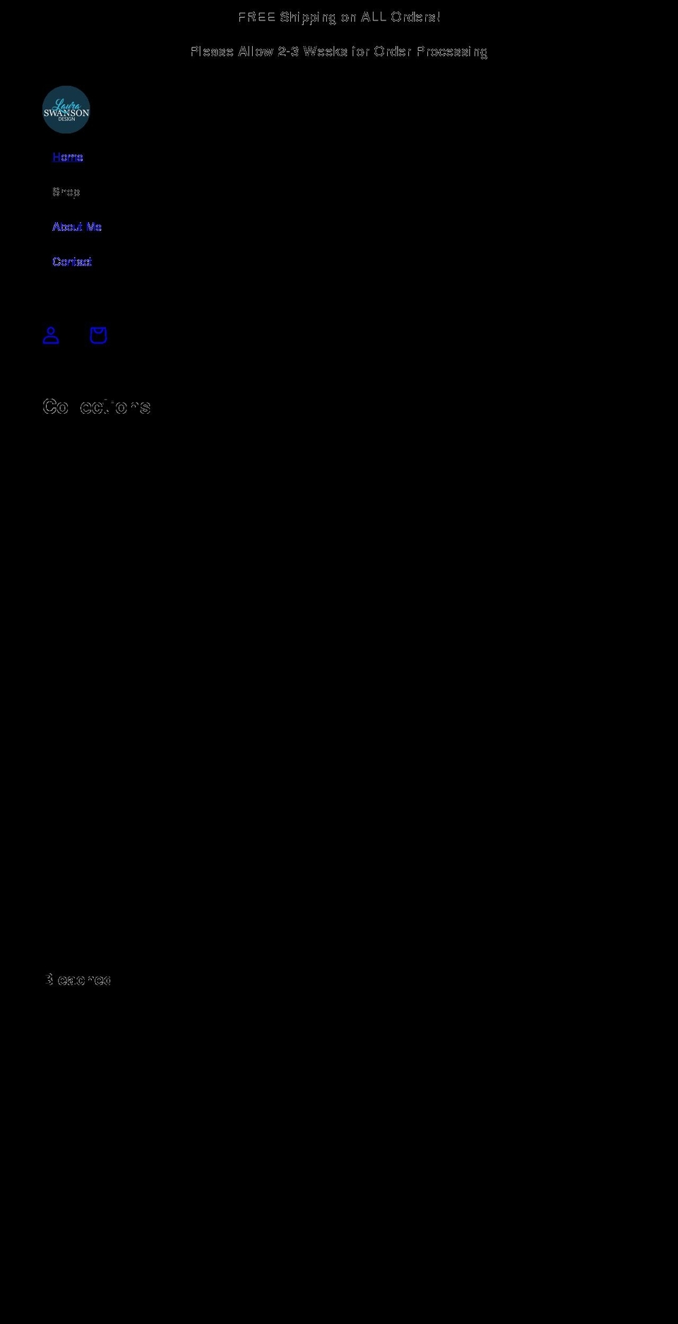 lauraswansondesign.com shopify website screenshot