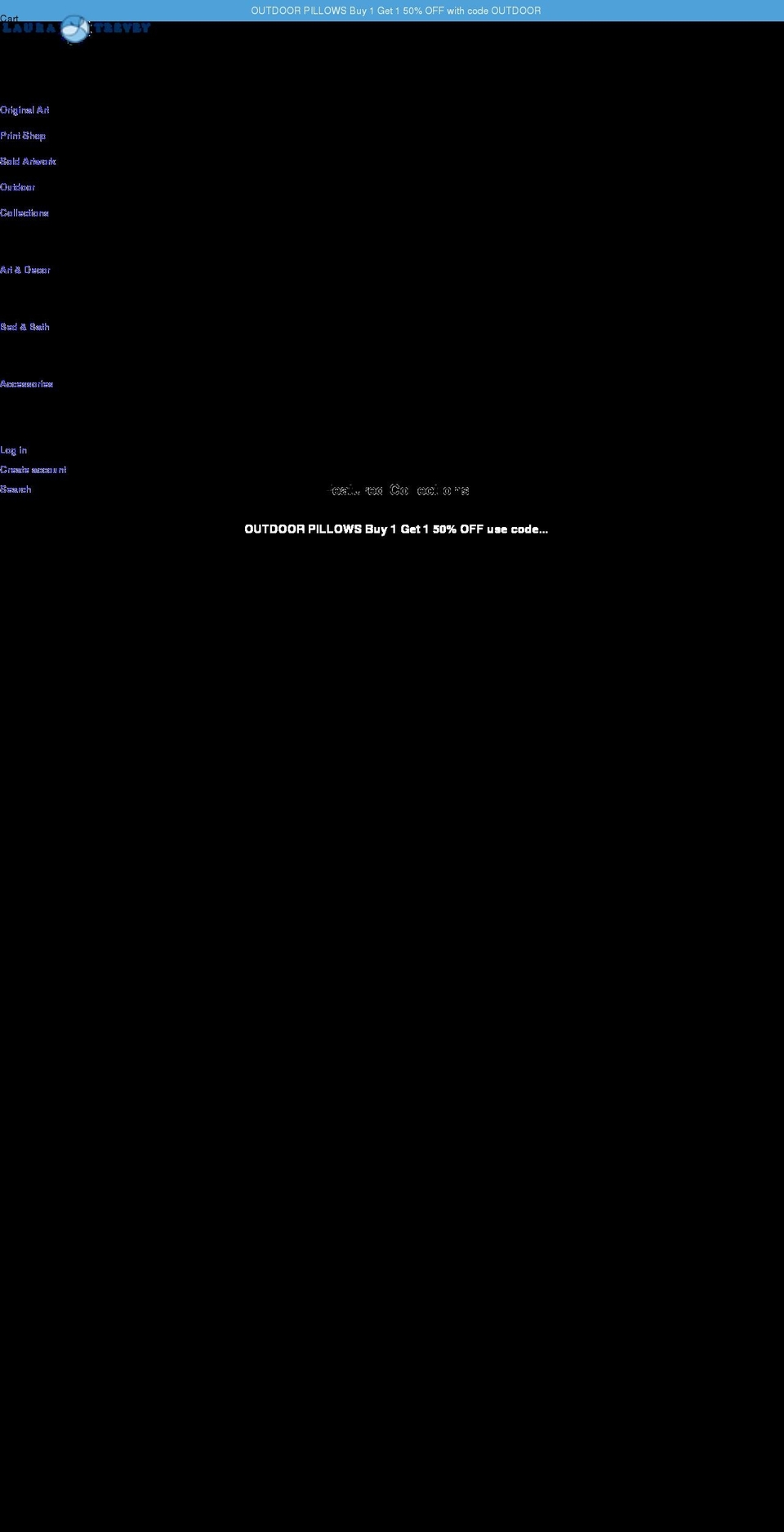 lauratrevey.com shopify website screenshot