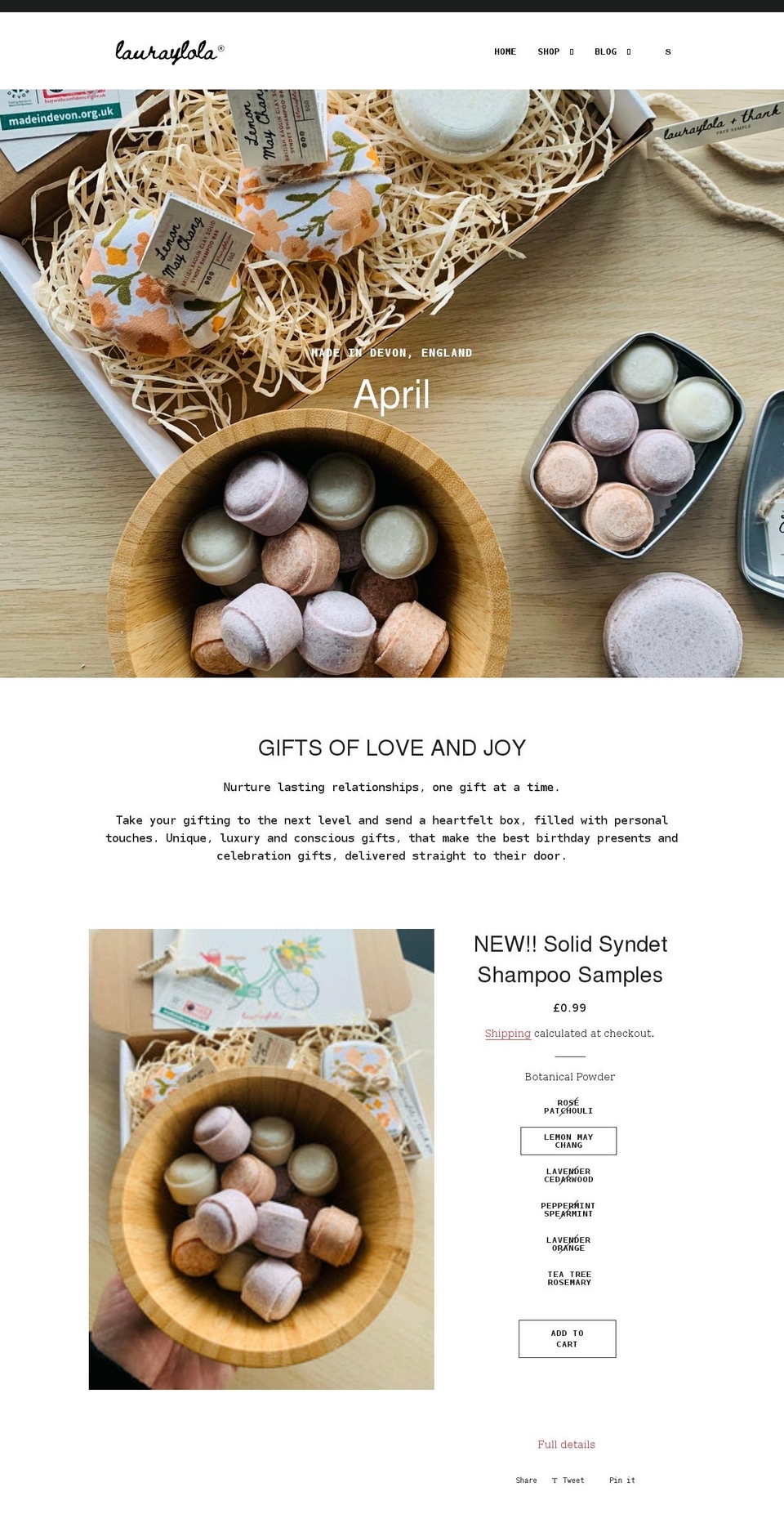 lauraylola.com shopify website screenshot