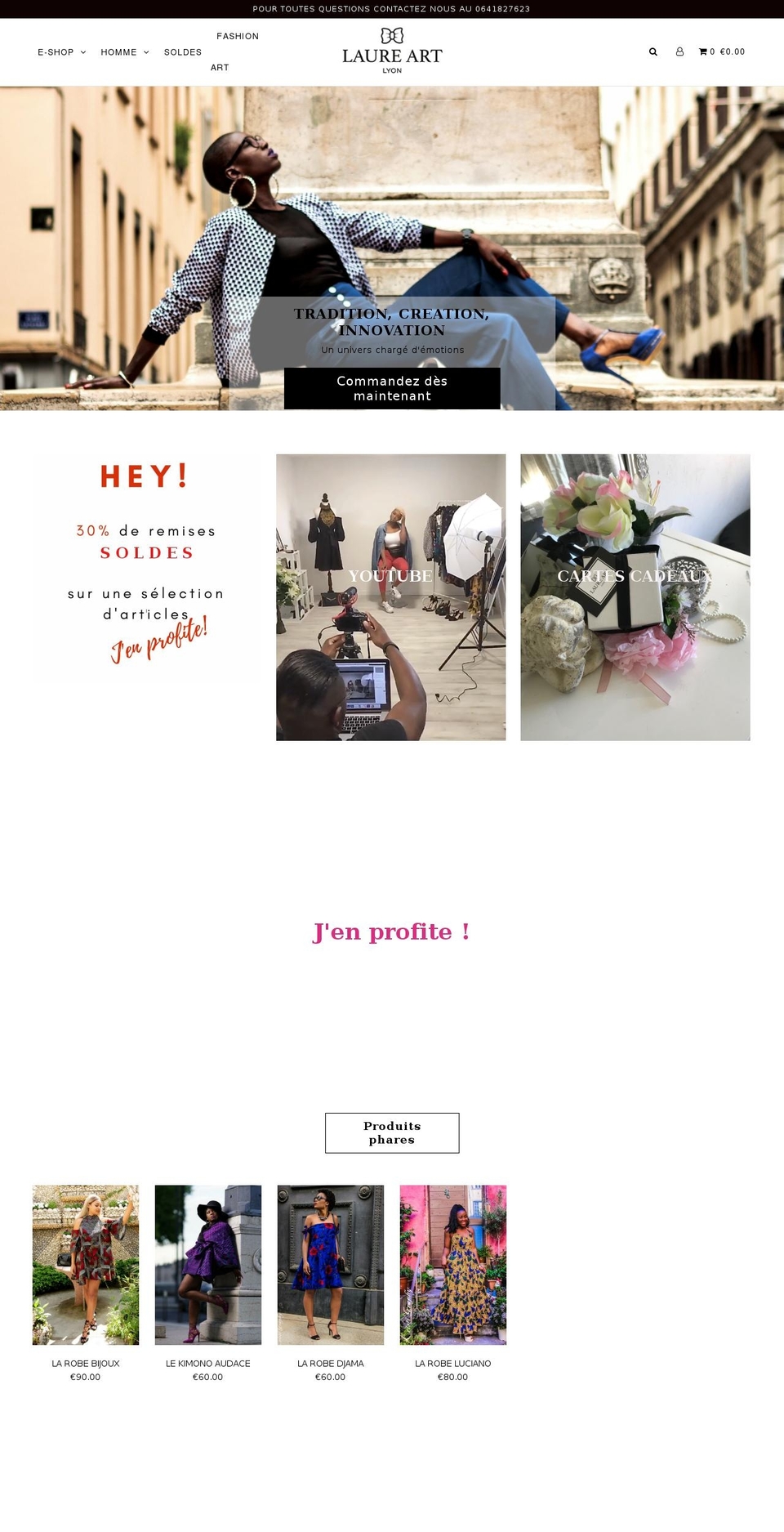 laure-art.com — Shopify storefront screenshot