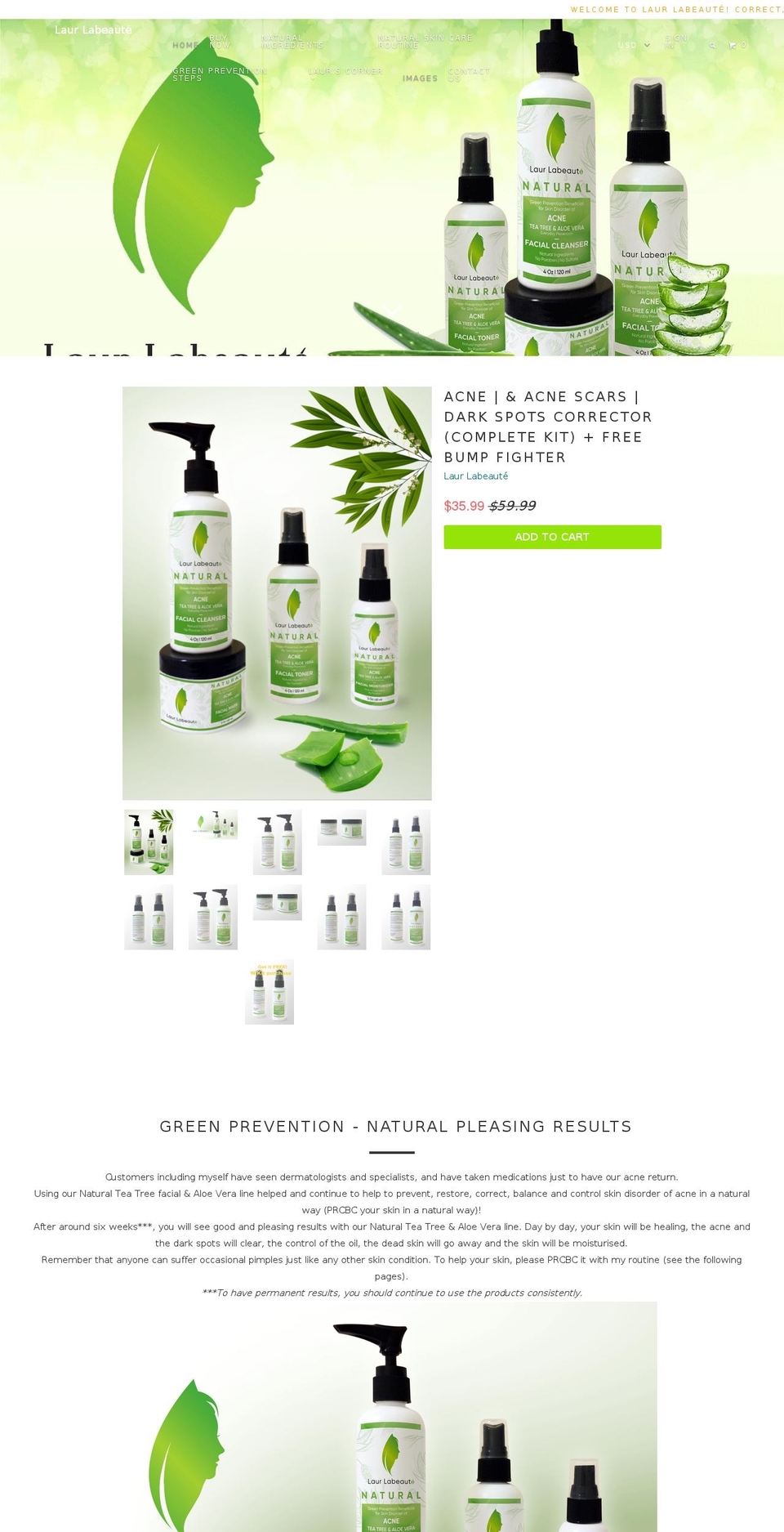 laureasyshop.com shopify website screenshot