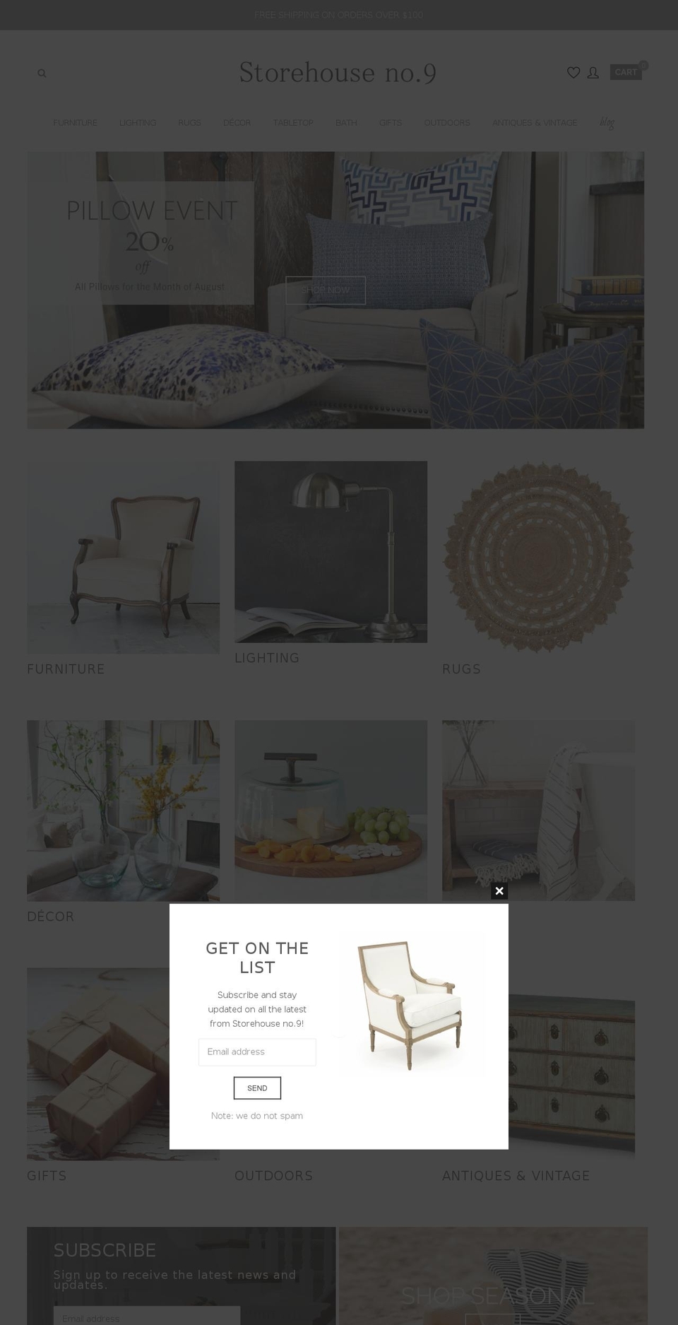 Storehouse no.9 (version 2.2) Shopify theme site example laurel-house-interiors.myshopify.com
