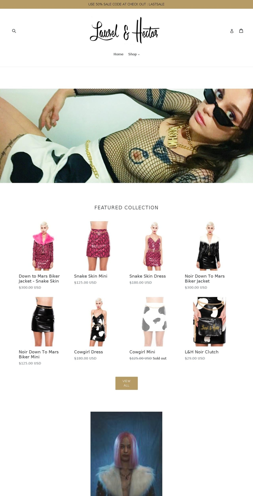 laurelandhector.com.au shopify website screenshot