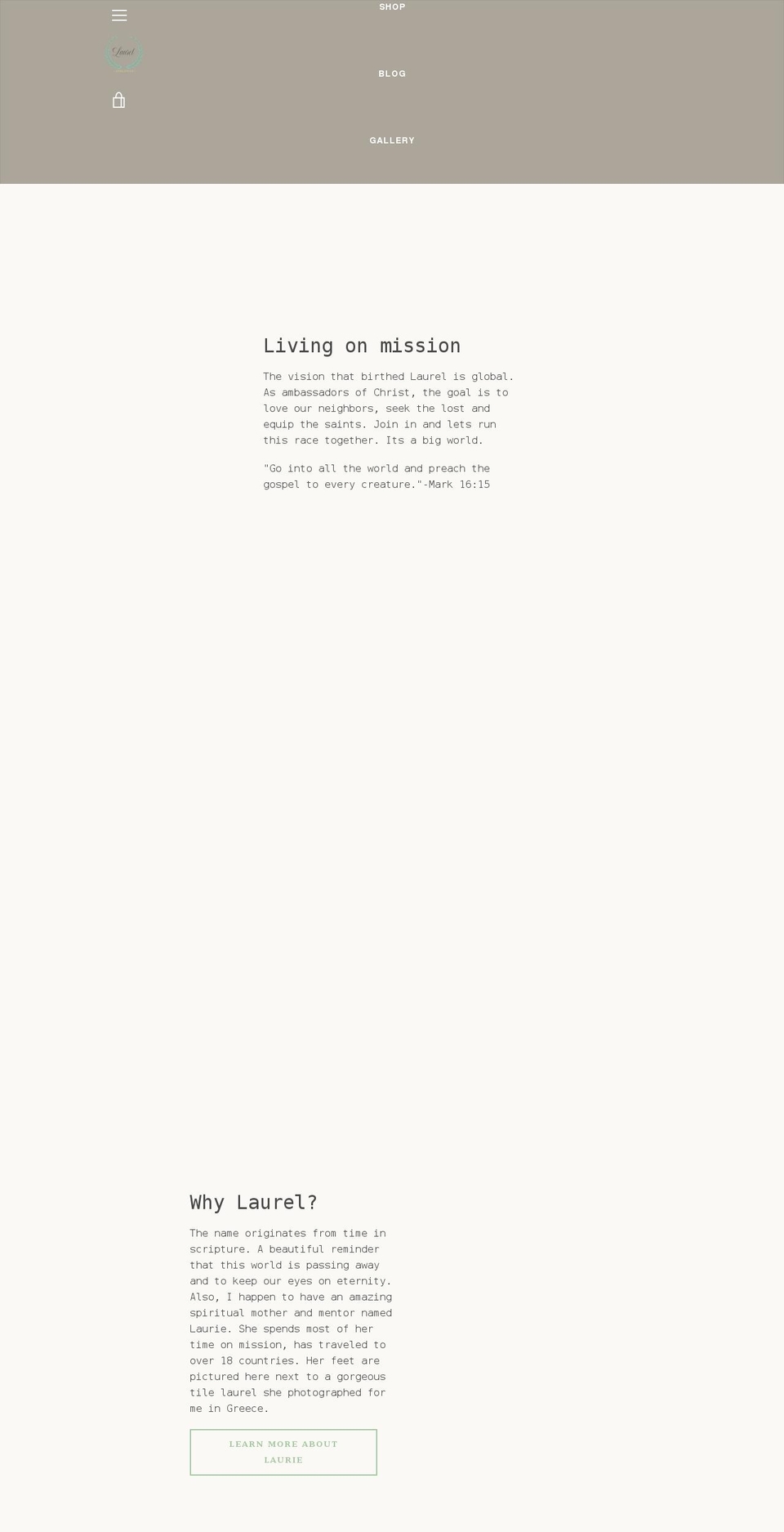 laurelathletics.com shopify website screenshot