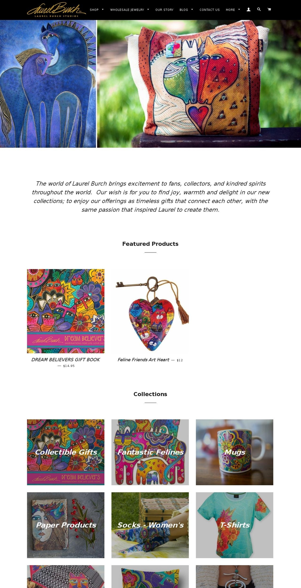 laurelburchstudios.com shopify website screenshot