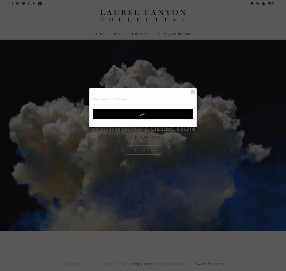 laurelcanyoncollective.com shopify website screenshot