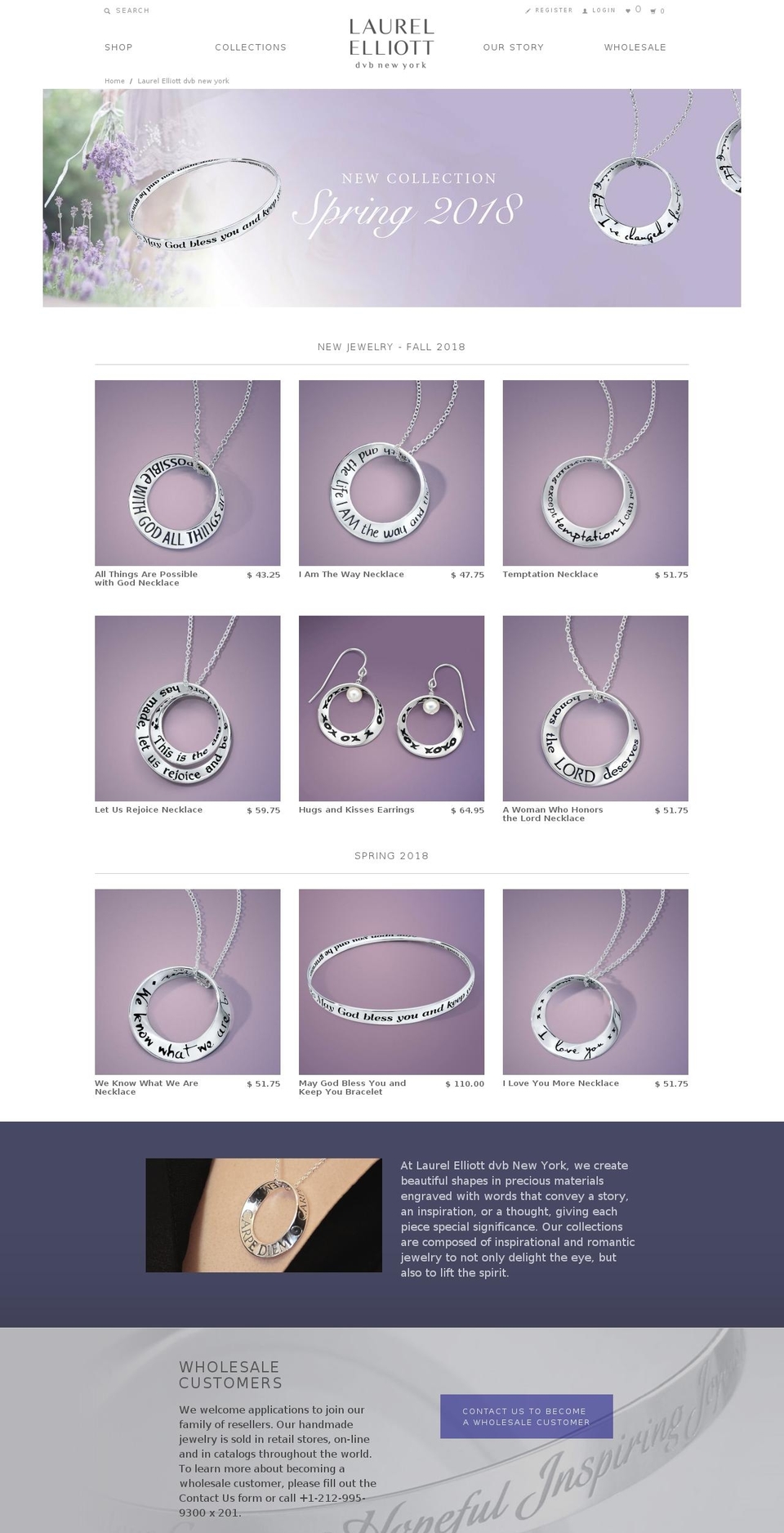 laurelelliotjewelry.com — Shopify storefront screenshot