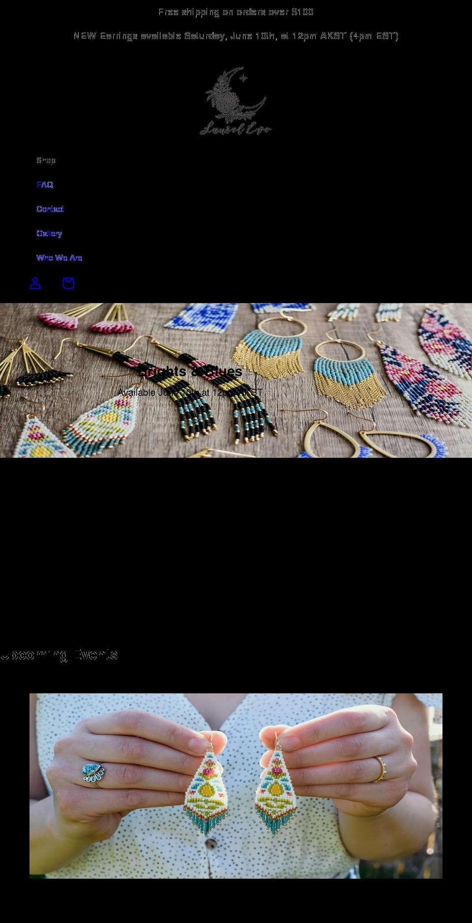 laureleve.com shopify website screenshot