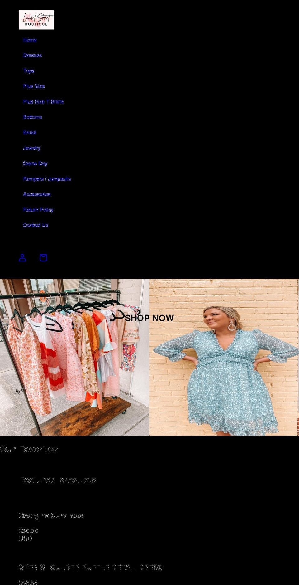 laurelstreetboutique.com shopify website screenshot