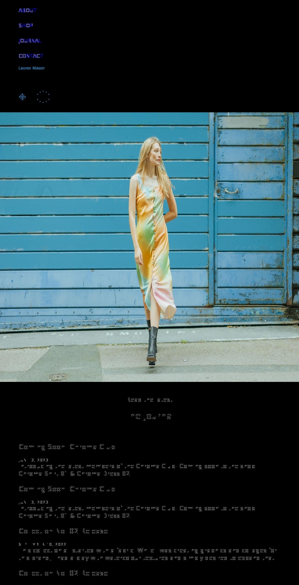 lauren-mason.com shopify website screenshot