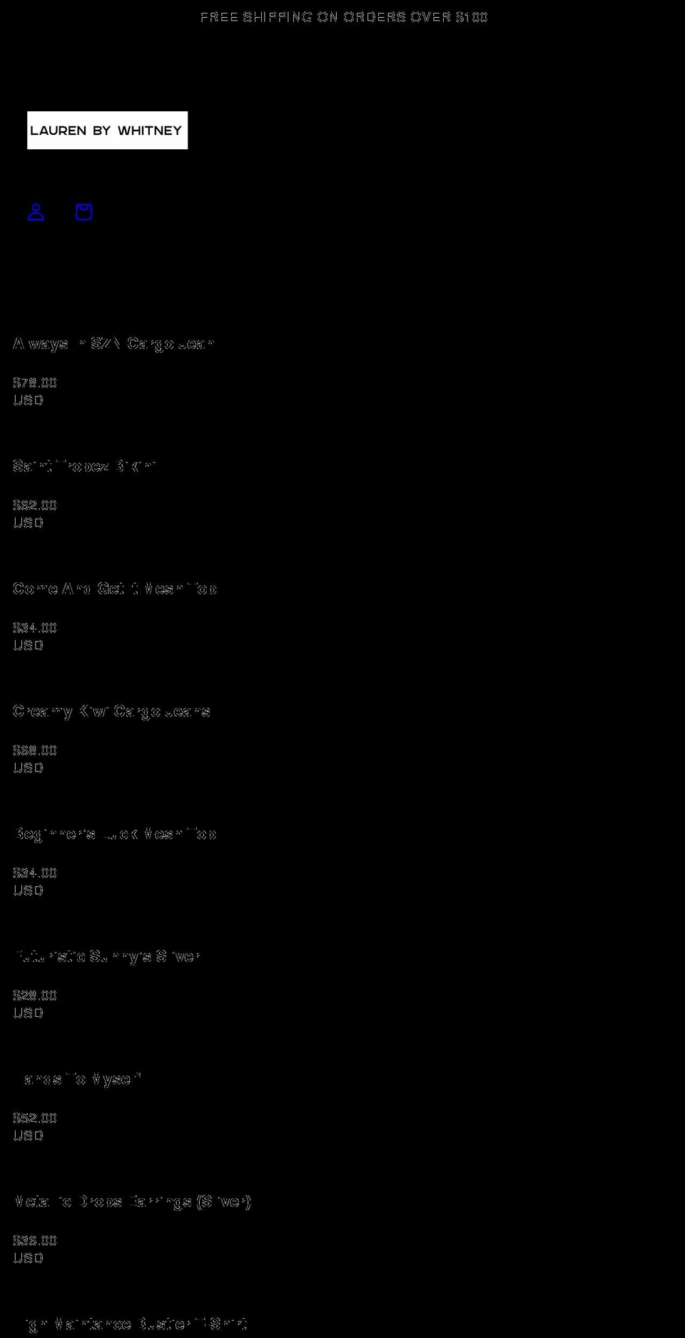 laurenbywhitney.com shopify website screenshot