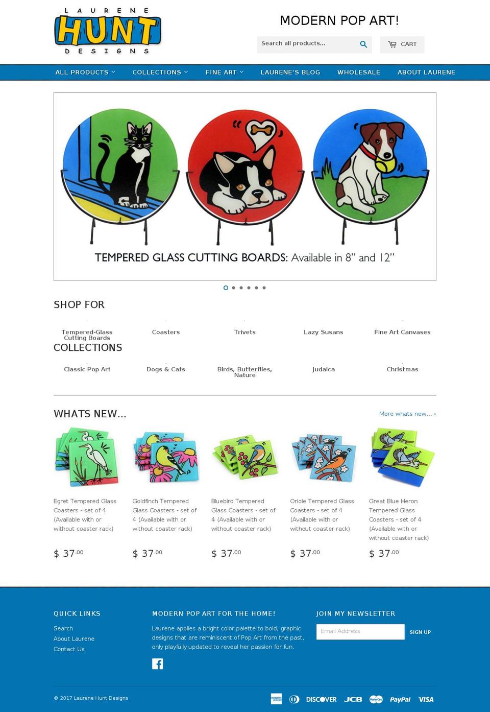 laurenehuntdesigns.com shopify website screenshot