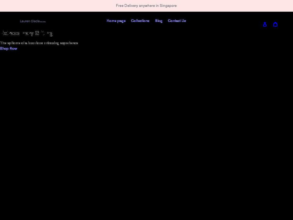 laurenglacia.com shopify website screenshot