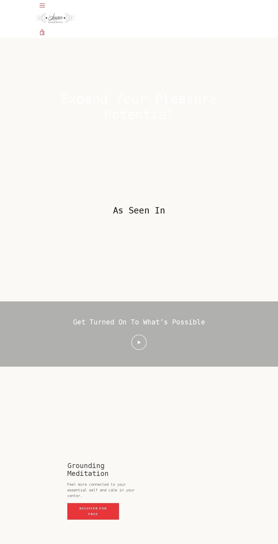 laurenharkness.com shopify website screenshot