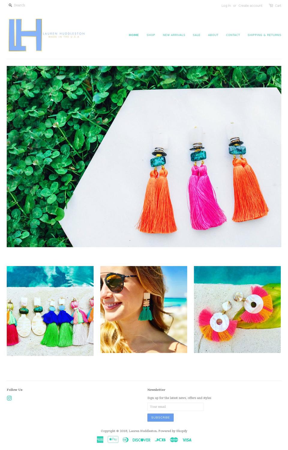 laurenhuddleston.com shopify website screenshot