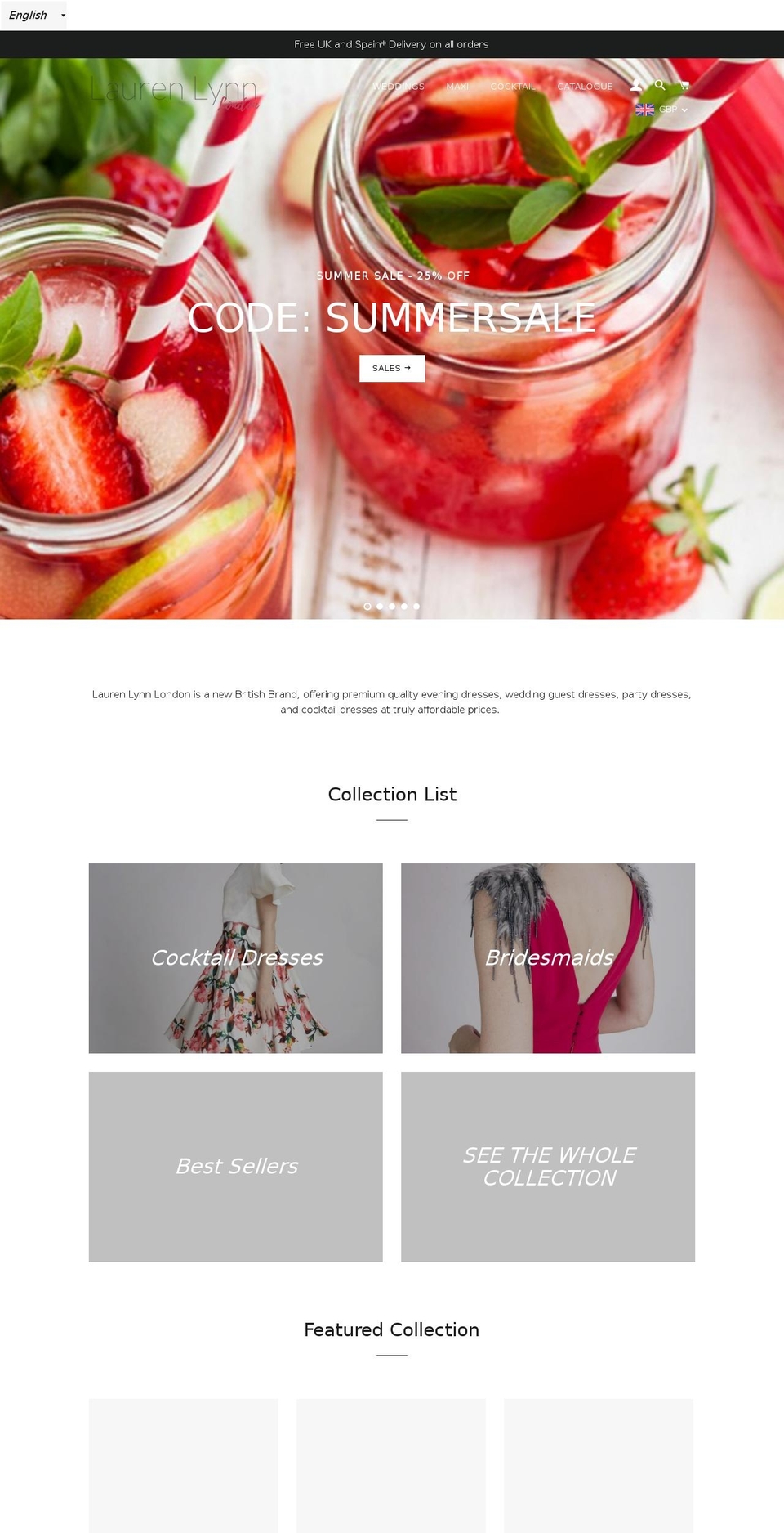 laurenlynnlondon.com — Shopify storefront screenshot