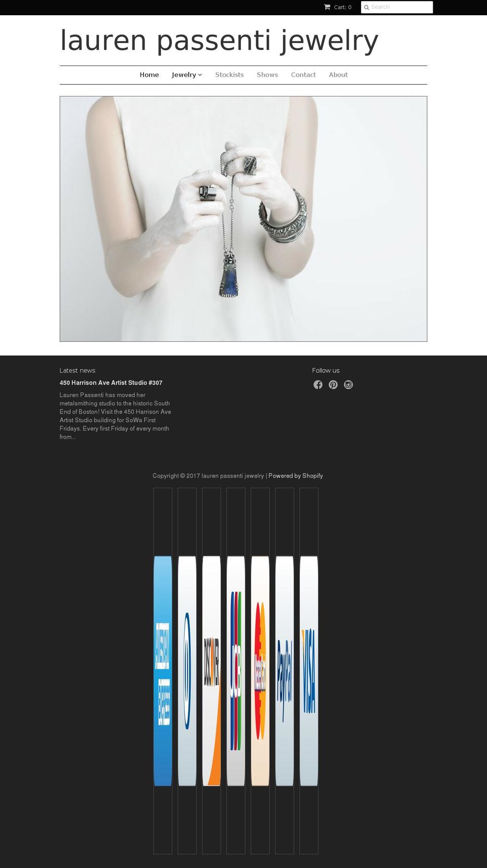 laurenpassenti.com shopify website screenshot