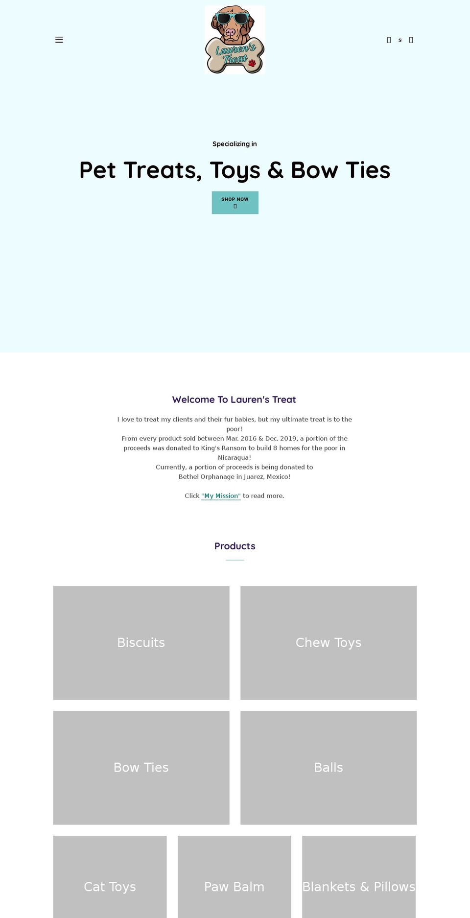 laurenstreat.com — Shopify storefront screenshot