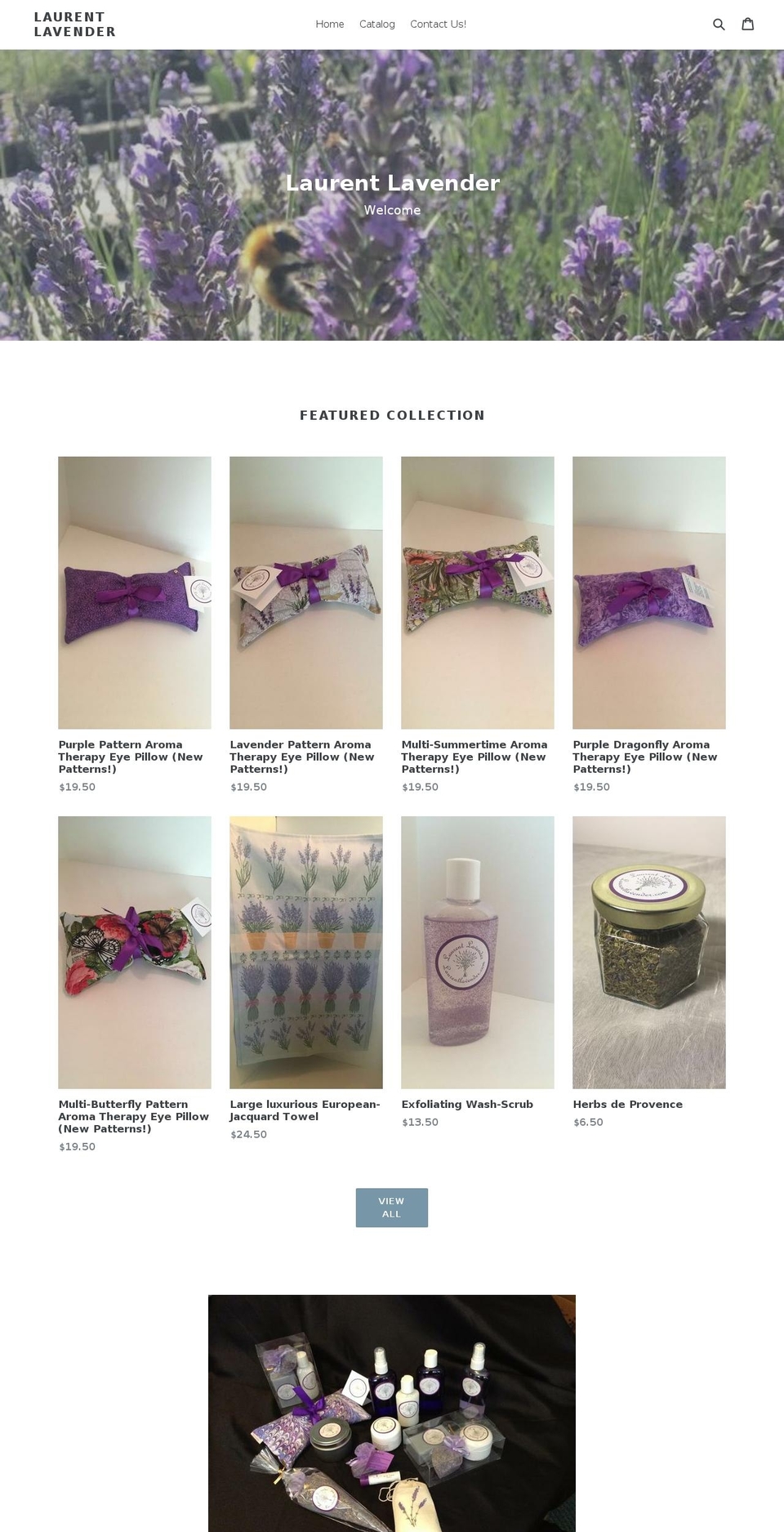 laurentlavender.com shopify website screenshot