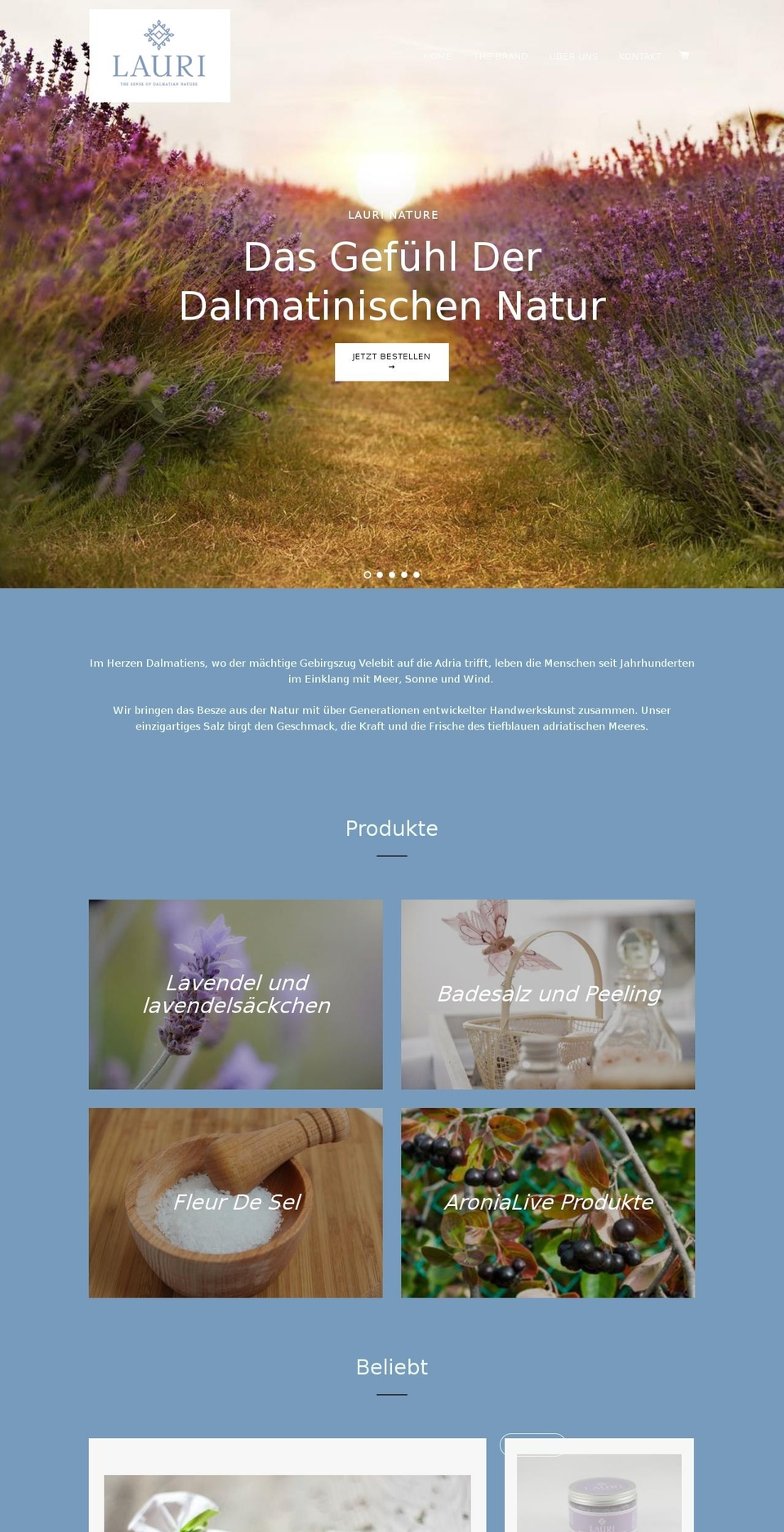 lauri-nature.com — Shopify storefront screenshot