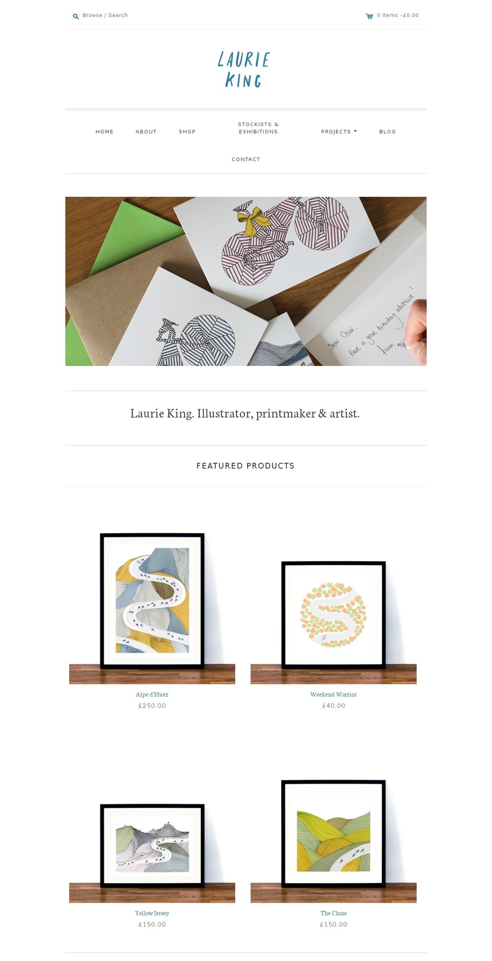 laurieking.co shopify website screenshot